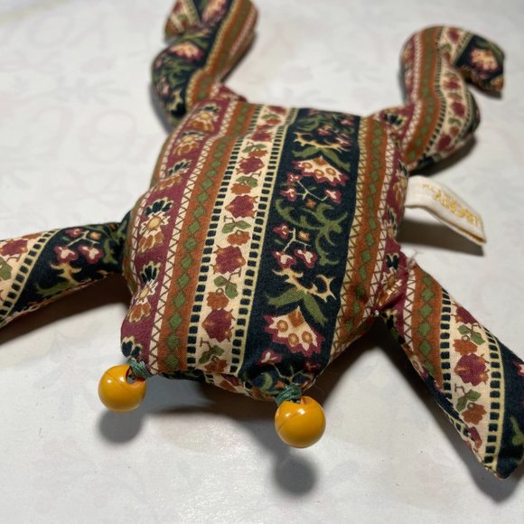 Vintage Liberty of London Handmade Floral Fabric Beanbag Frog Very Collectable ! - Picture 6 of 8